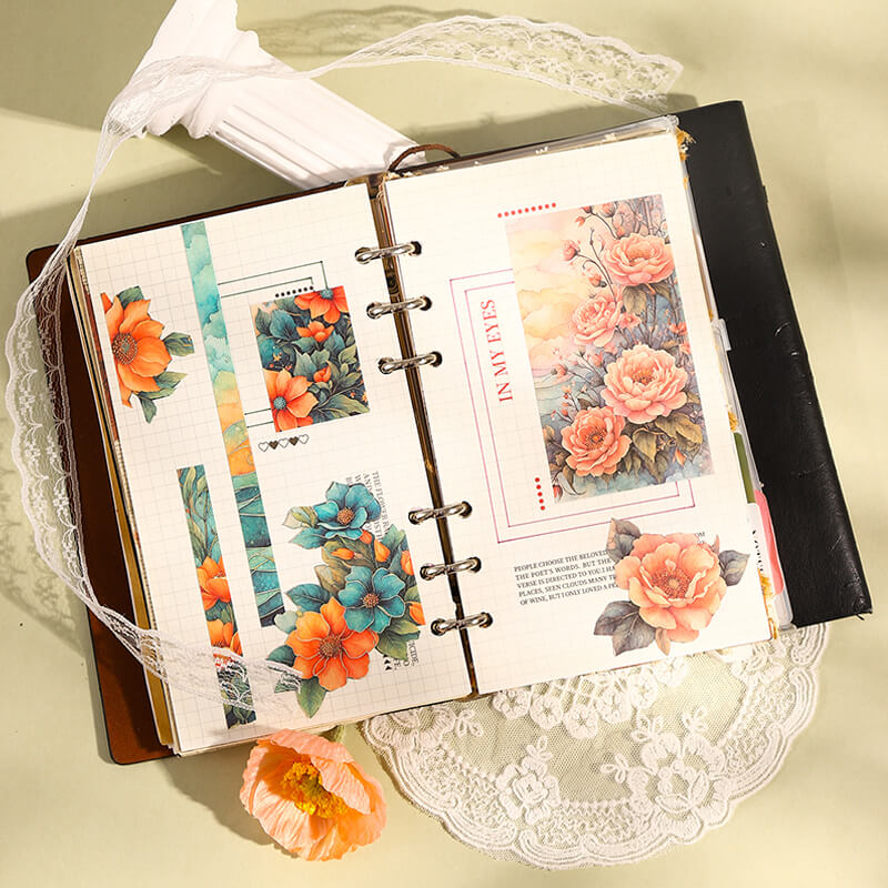 Floral Frame Scrapbooking Paper | 30 PCS