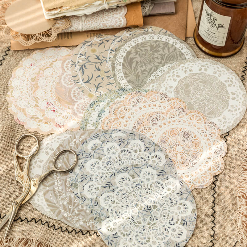 Floral Lace Decor Paper | 30 PCS