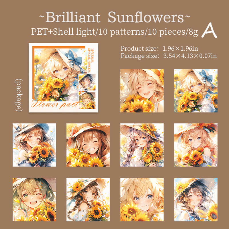 Flower Promise Stickers | 10 PCS