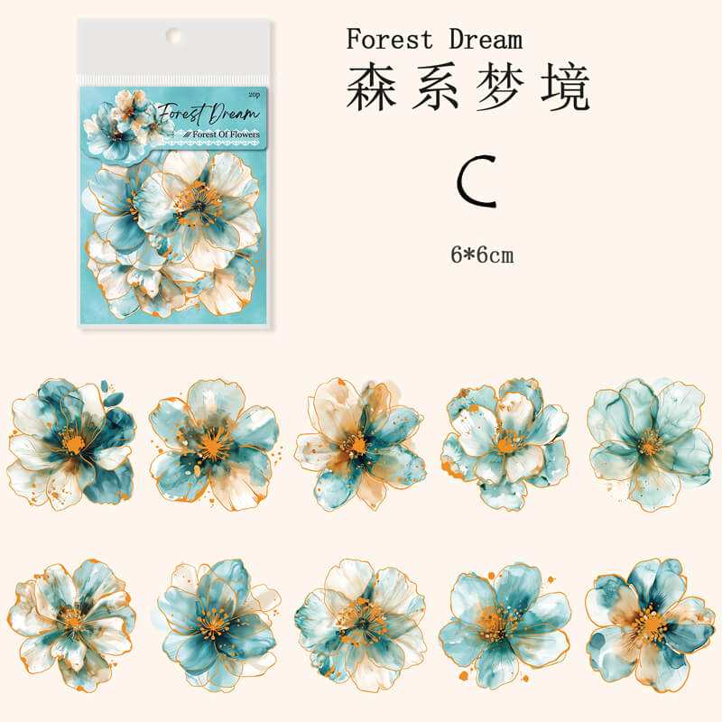 Flower Reverie Stickers | 20 PCS