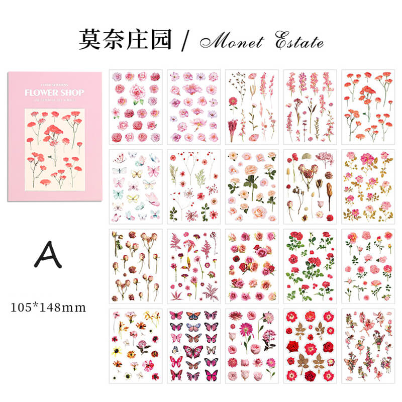 Flower Shop Sticker Books | 20 PCS