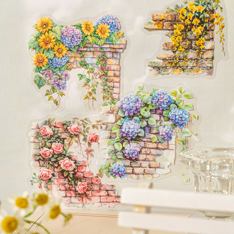 Flower Wall Stickers | 10 PCS