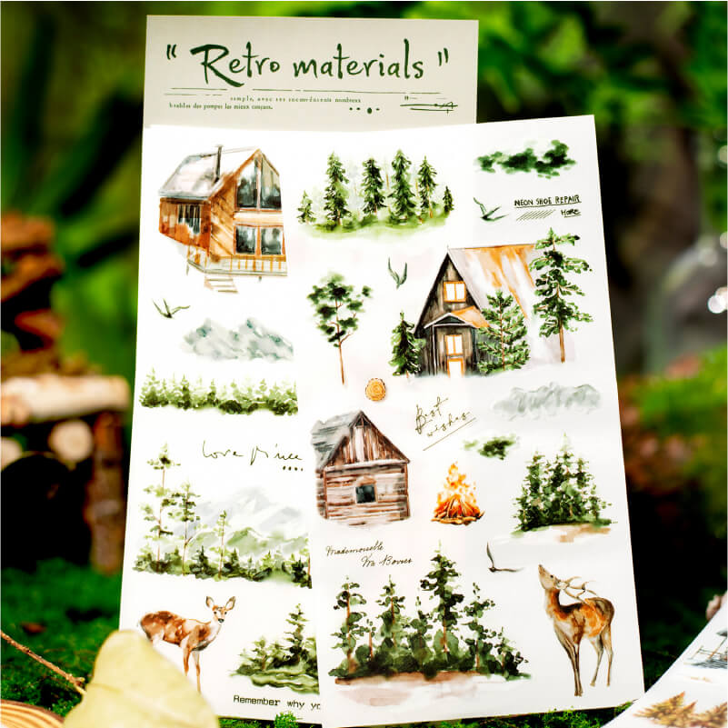 Forest Time Transfer Stickers | 2 PCS