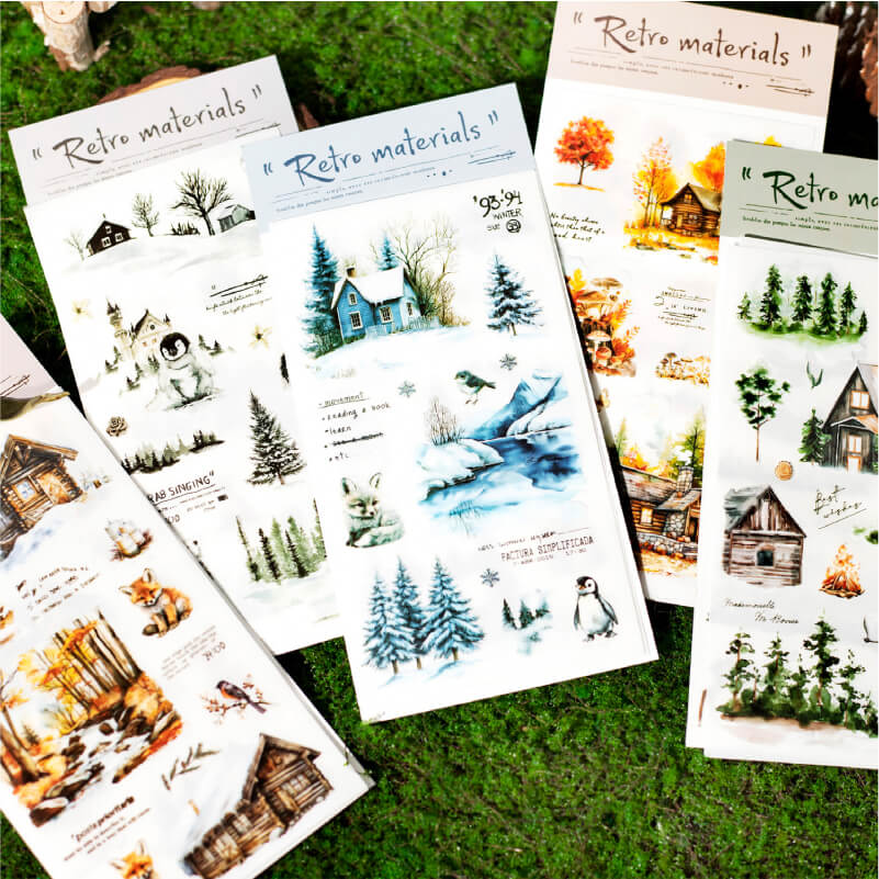 Forest Time Transfer Stickers | 2 PCS