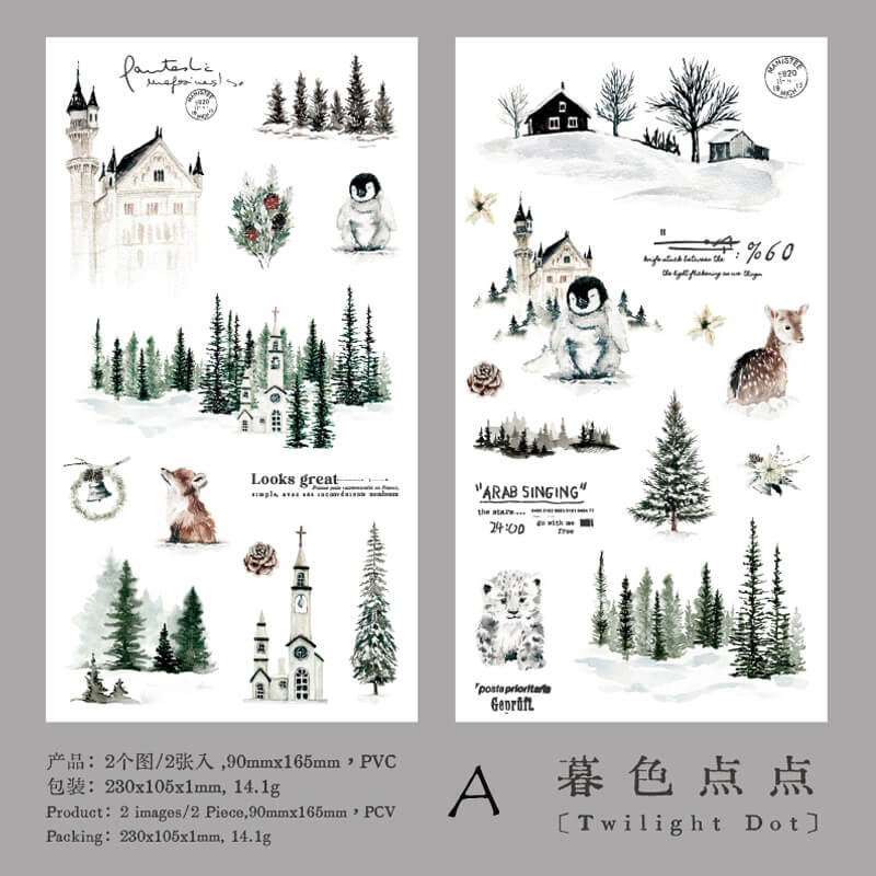 Forest Time Transfer Stickers | 2 PCS