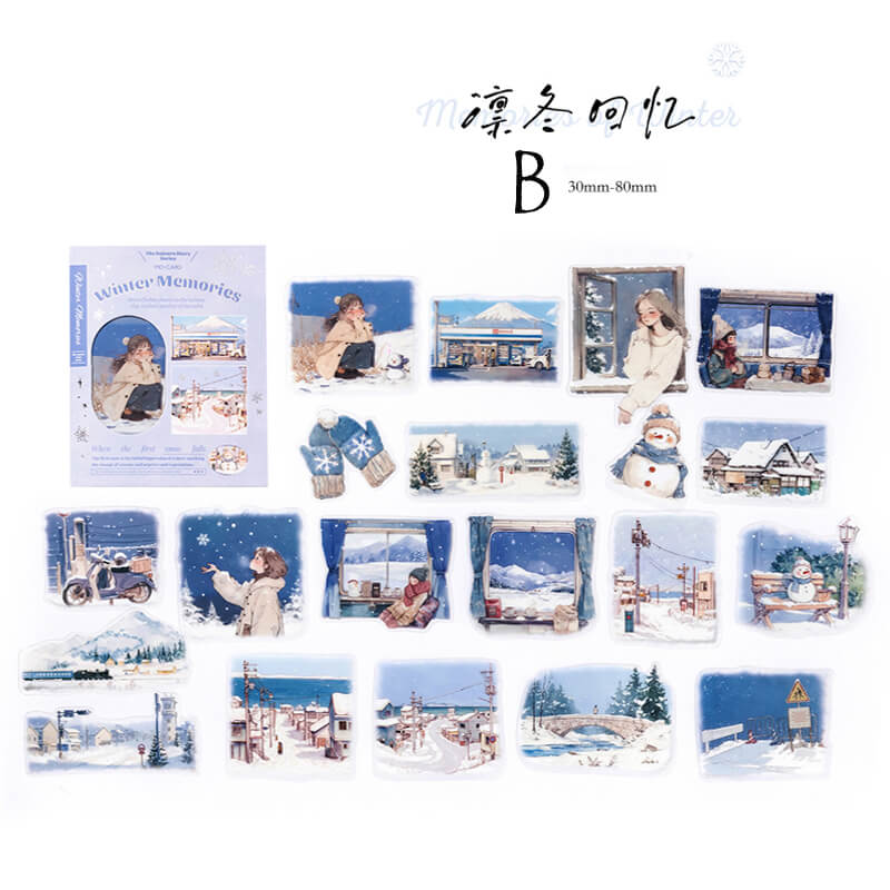 Four Seasons Scenery Stickers | 40 PCS