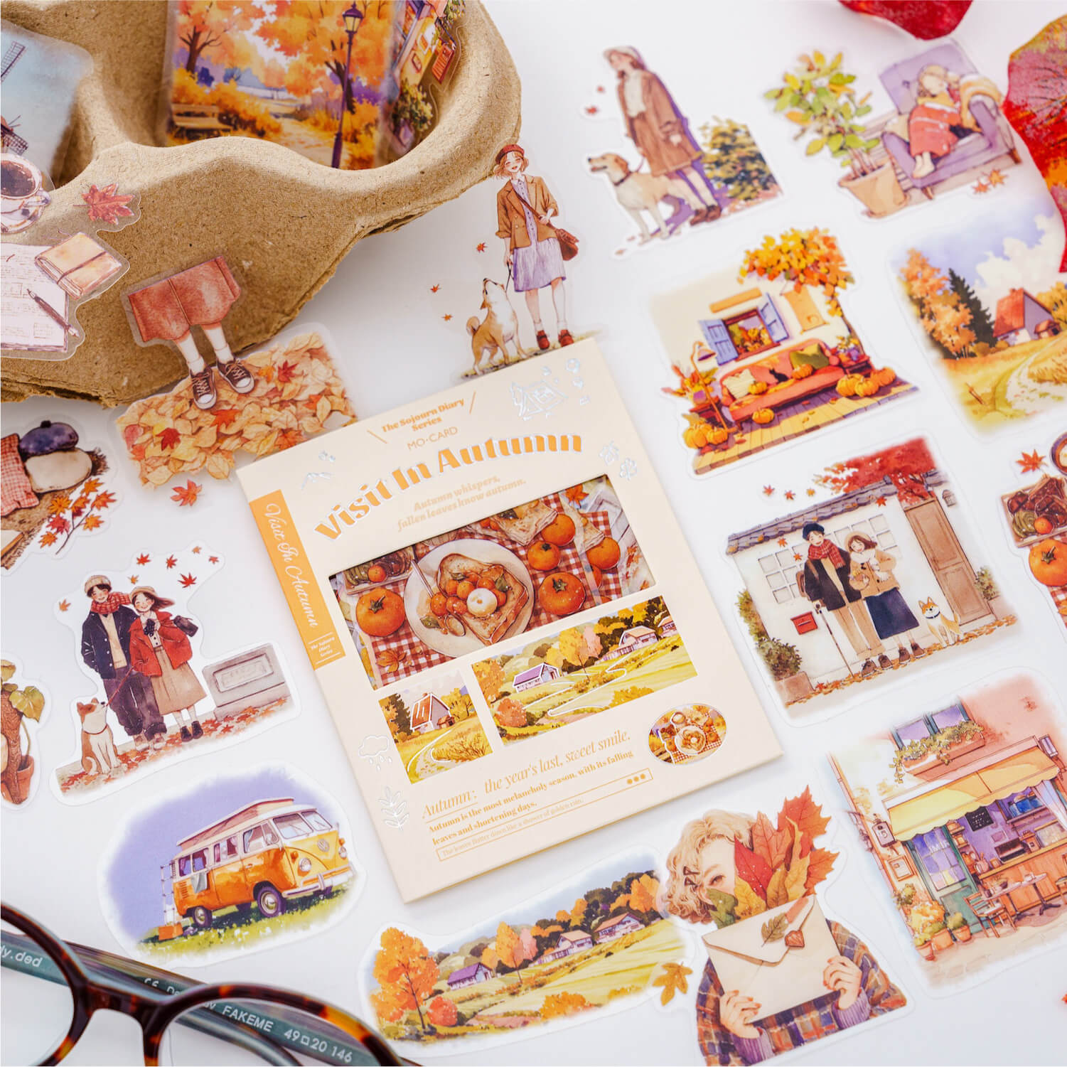 Four Seasons Scenery Stickers | 40 PCS