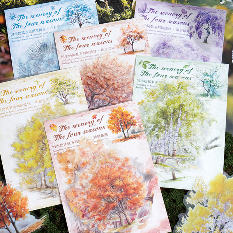 Four Seasons Scenery Stickers | 20 PCS