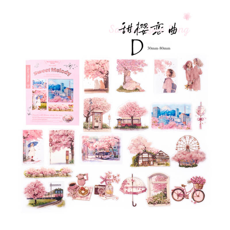 Four Seasons Scenery Stickers | 40 PCS