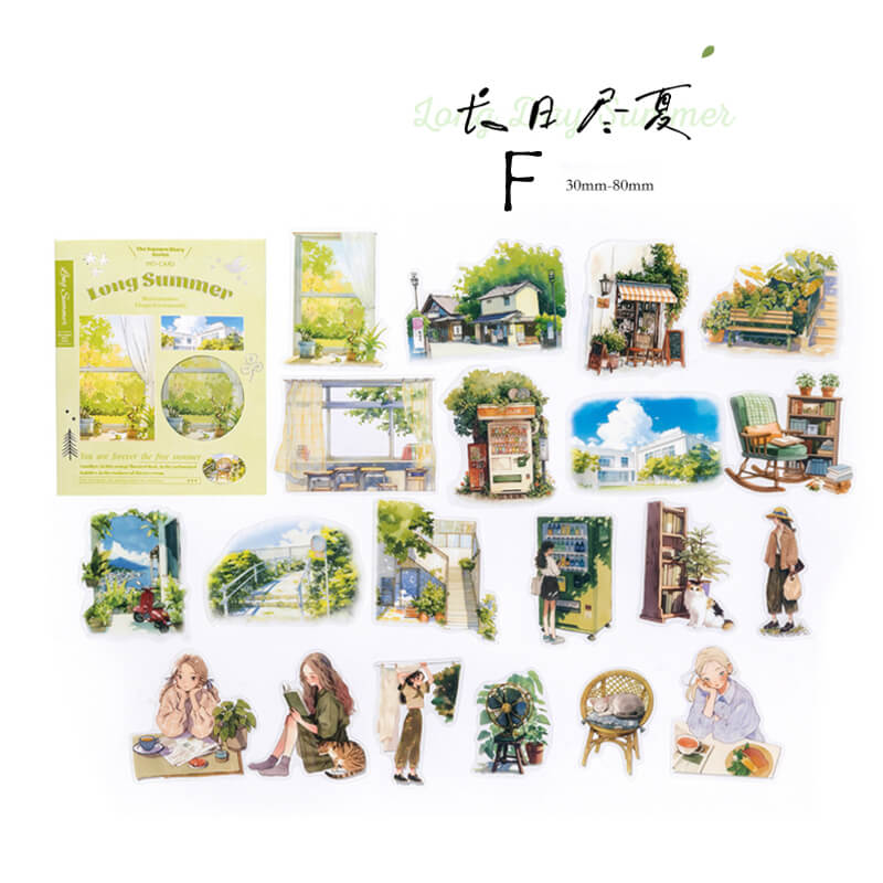 Four Seasons Scenery Stickers | 40 PCS