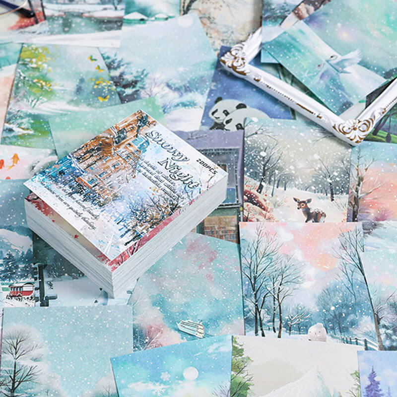 Four Seasons Scrapbooking Paper | 200 PCS