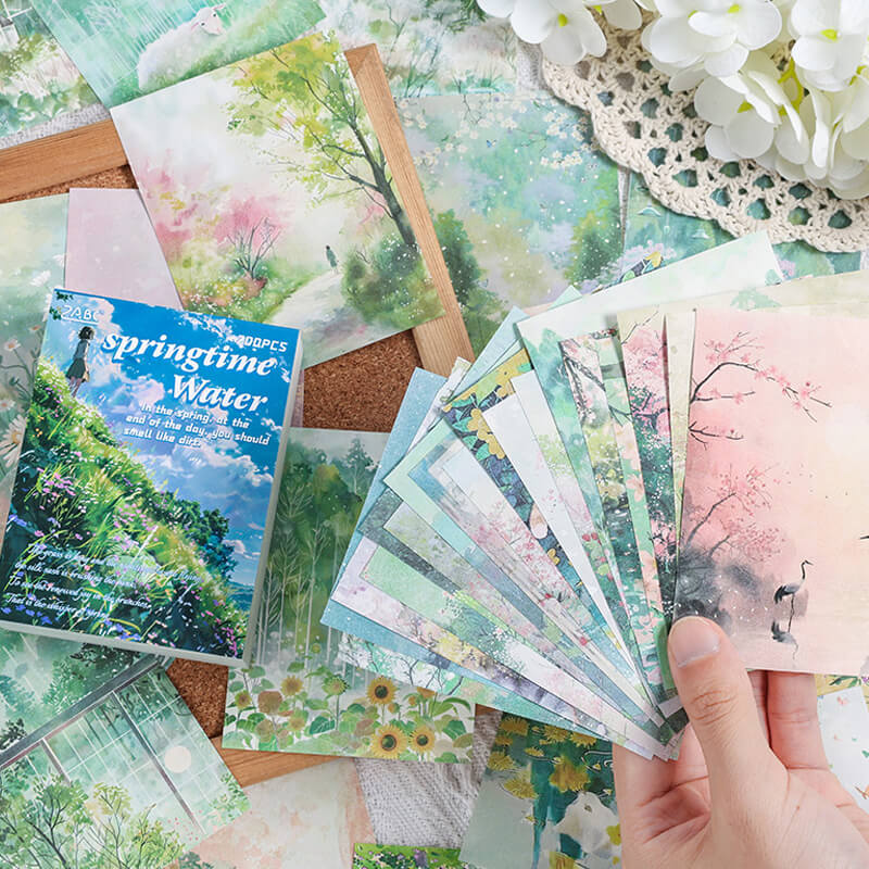 Four Seasons Scrapbooking Paper | 200 PCS