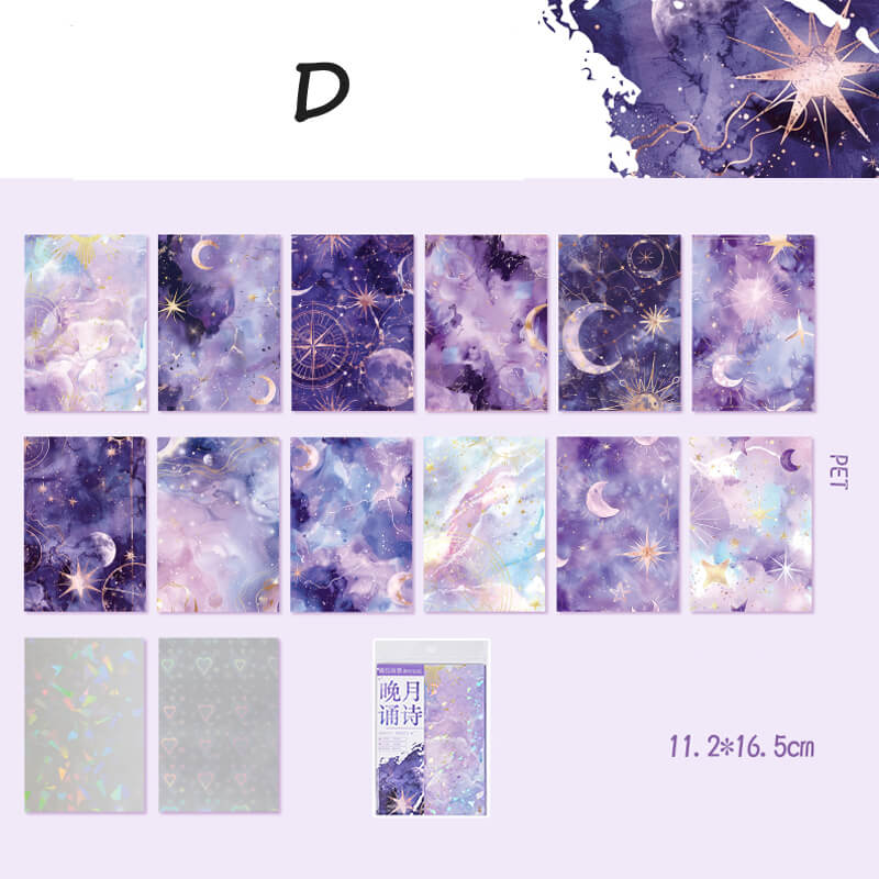 Galaxy Series Stickers | 14 PCS