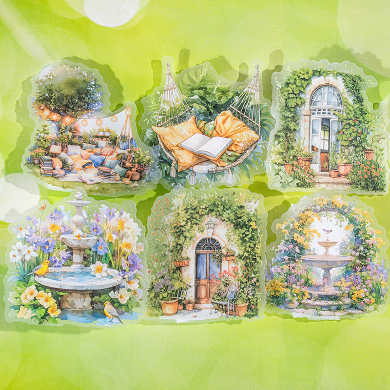 Garden Scene Stickers | 10 PCS