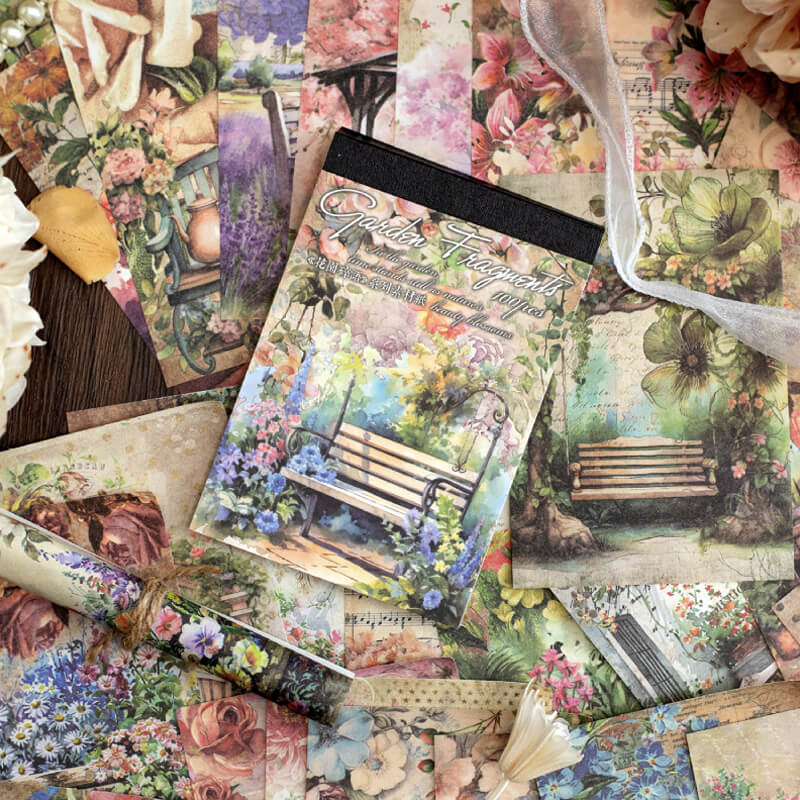 Garden Whispers Scrapbooking Paper | 100 PCS