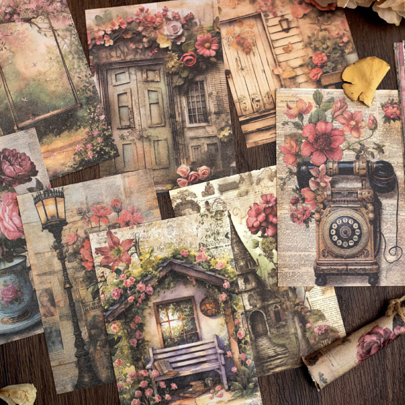 Garden Whispers Scrapbooking Paper | 100 PCS