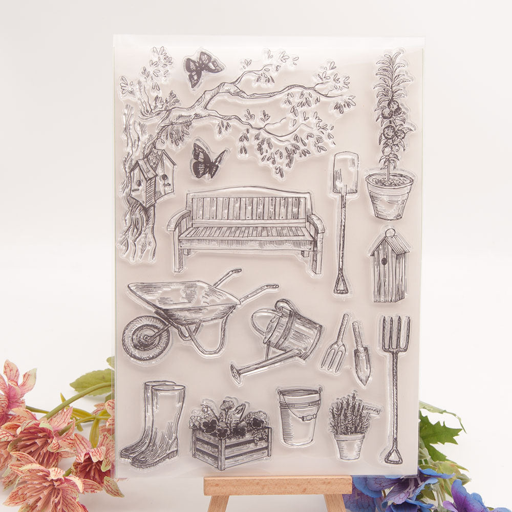 Gardening Life Clear Stamp