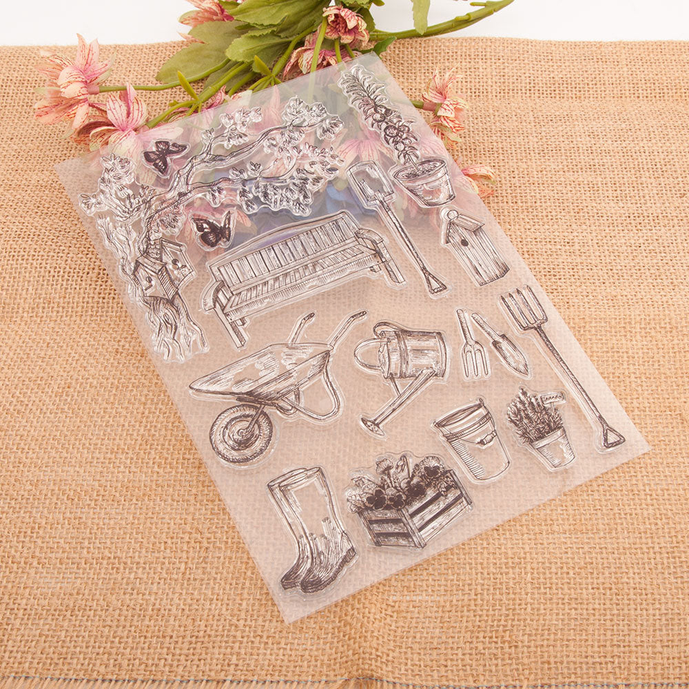 Gardening Life Clear Stamp