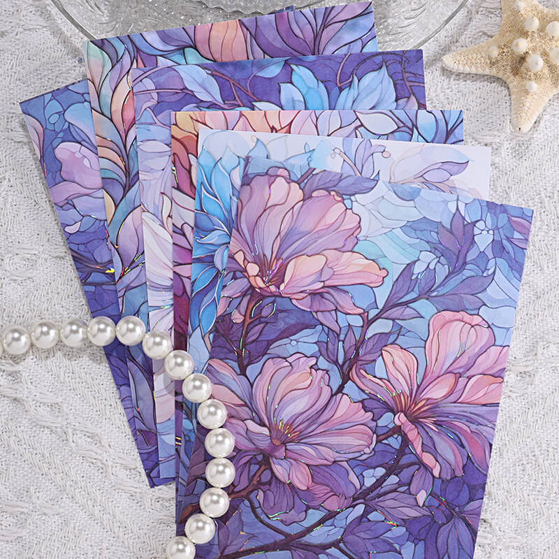 Glazed Flower Stickers | 6 Sheets