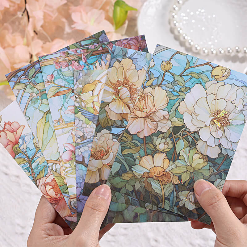 Glazed Flower Stickers | 6 Sheets