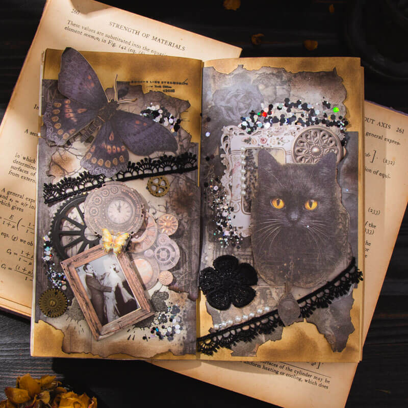 Gothic Dark Fantasy Scrapbooking Paper | 30 PCS