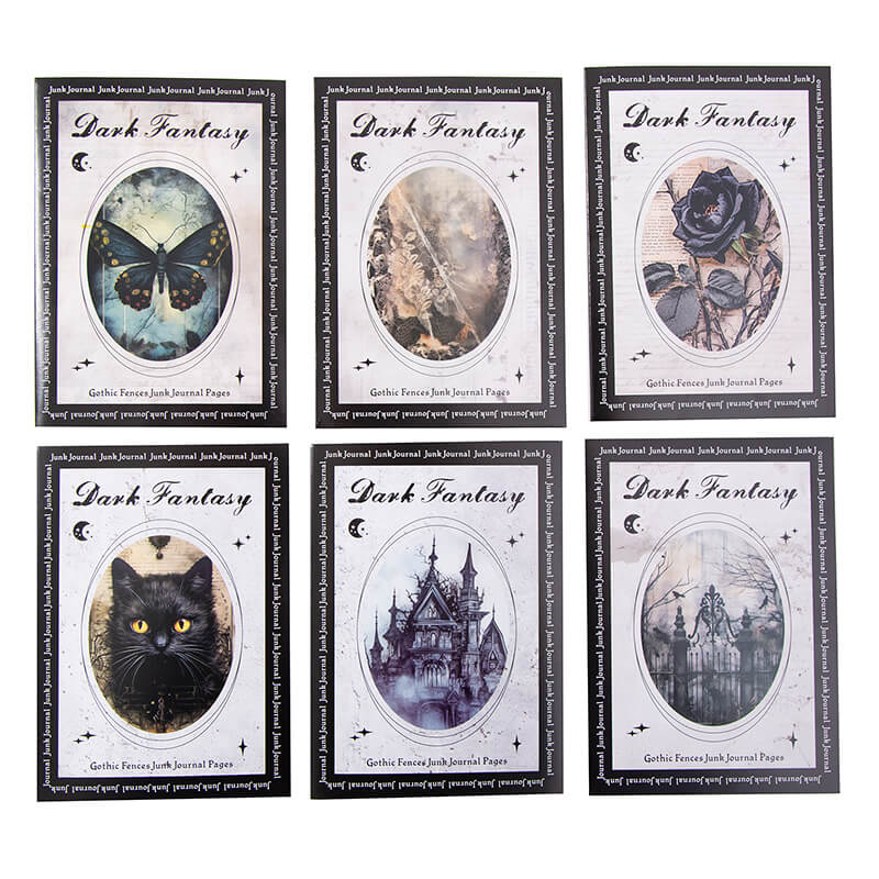 Gothic Dark Fantasy Scrapbooking Paper | 30 PCS