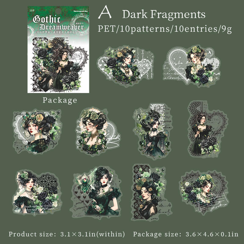 Gothic Dreamweaver Stickers | 10 PCS