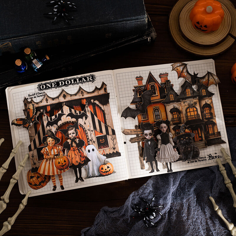 Gothic Halloween Party Scrapbooking Paper | 25 PCS