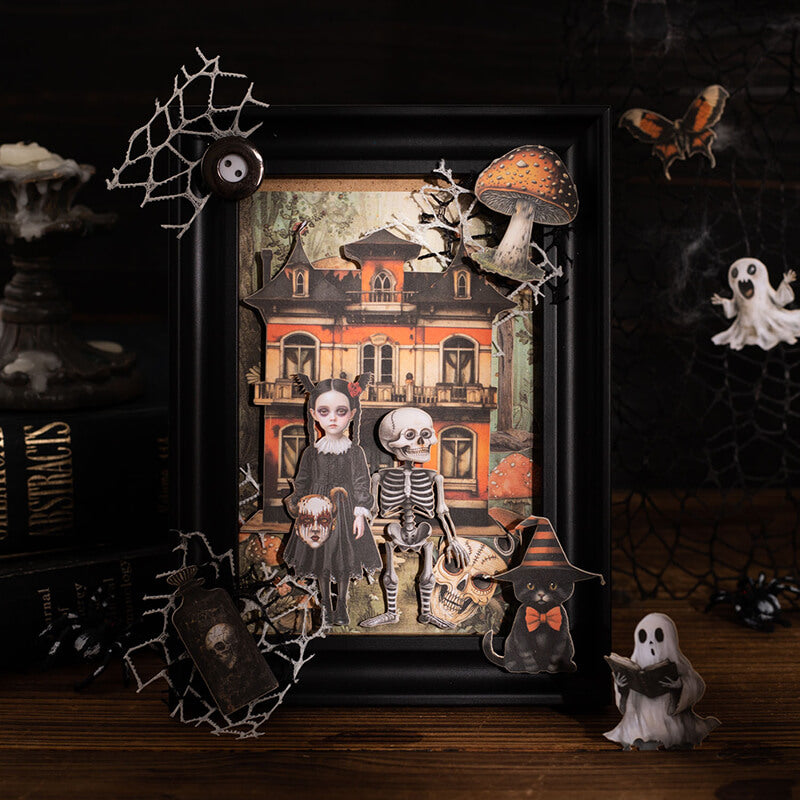 Gothic Halloween Party Scrapbooking Paper | 25 PCS