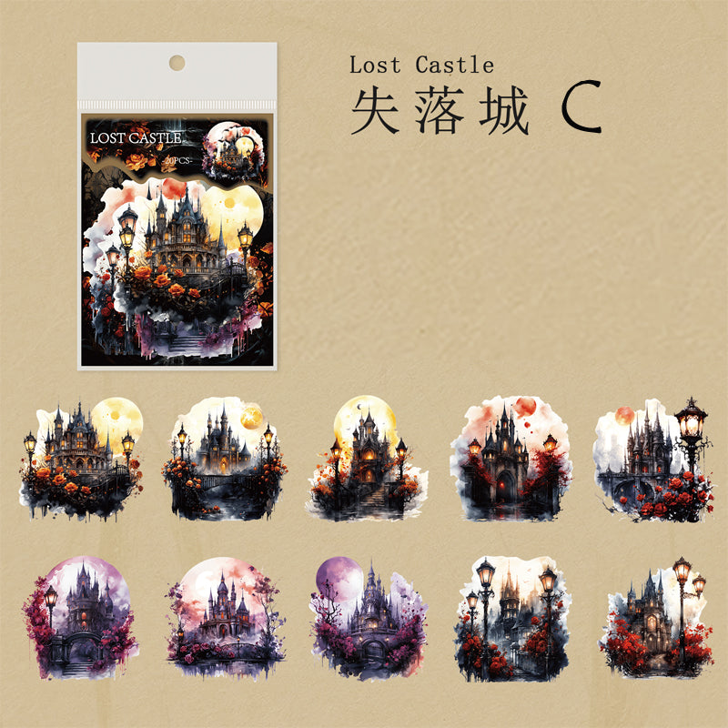 Gothic Lost City Stickers | 12 PCS