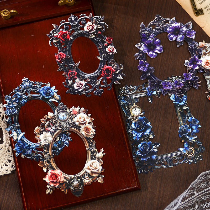 Gothic Time Embossed Frames | 10 PCS