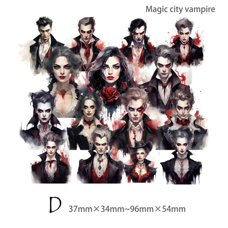 Gothic Vampire Stickers | 30 PCS