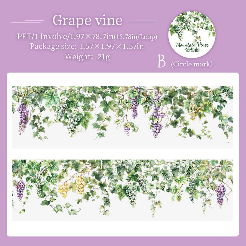 Grape Vine PET Tape | 1 Roll