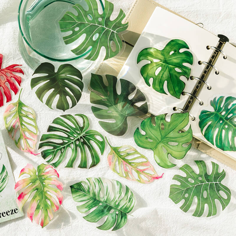 Green Leaf Stickers | 20 PCS