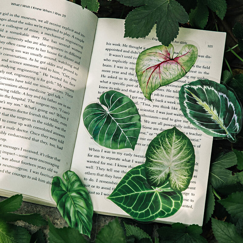 Green Leaf Stickers | 20 PCS