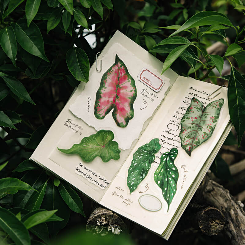 Green Leaf Stickers | 20 PCS