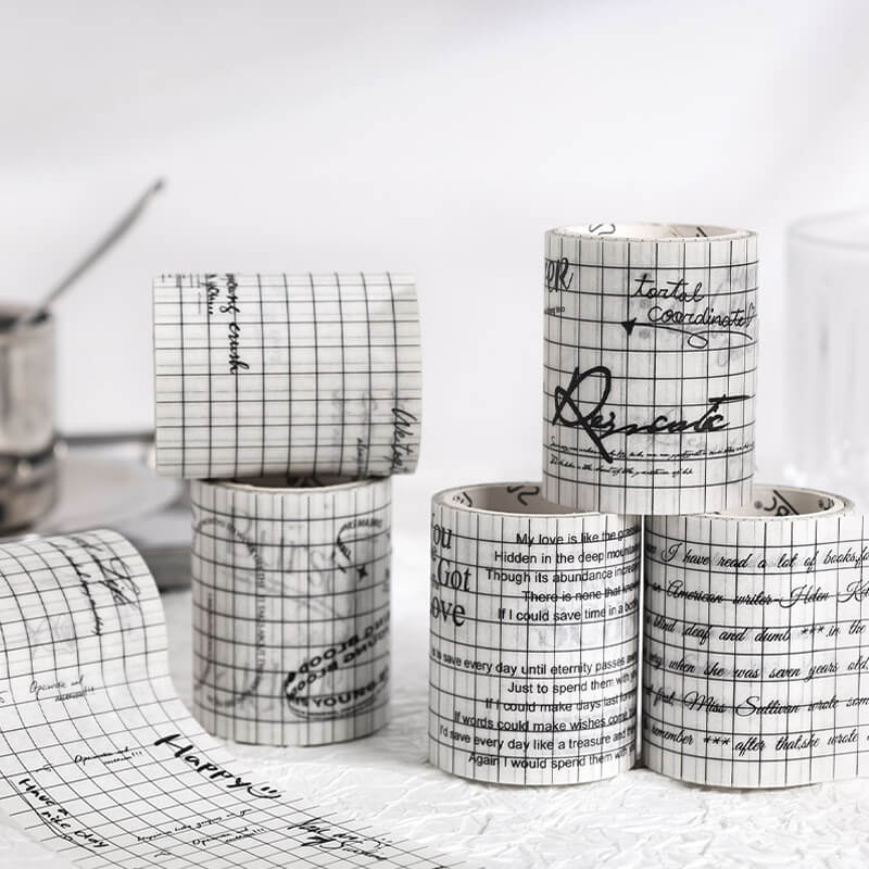 Grid Tape Washi Tape | 6 Rolls