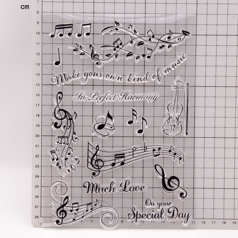 Happy Notes Clear Stamp