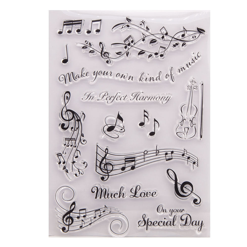 Happy Notes Clear Stamp