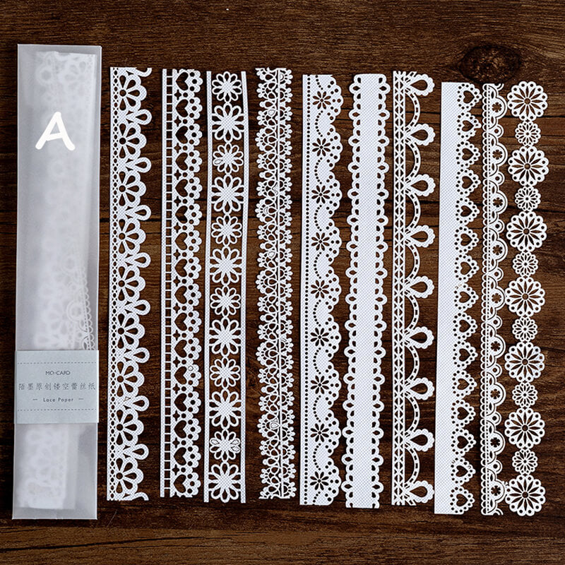 Hollow Lace Paper | 10 PCS