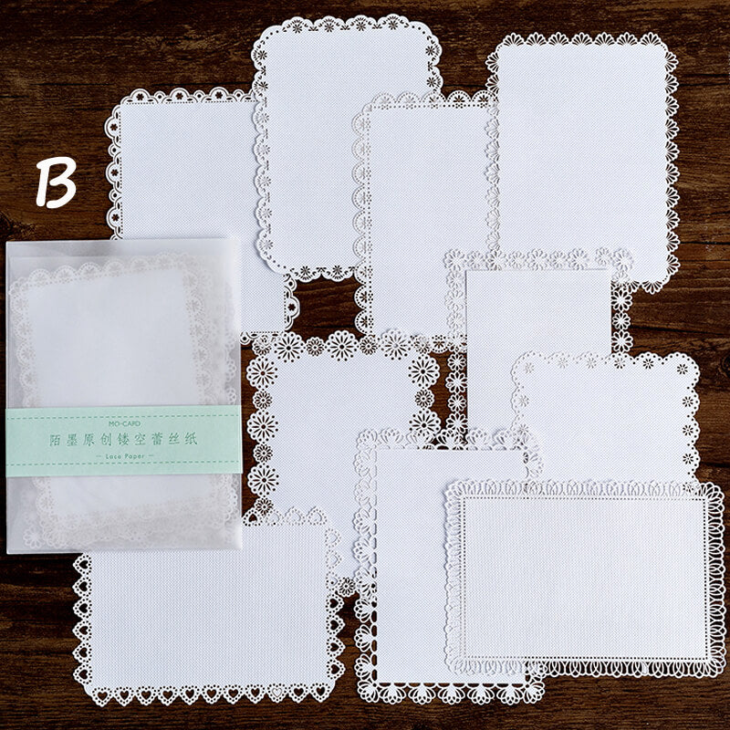 Hollow Lace Paper | 10 PCS