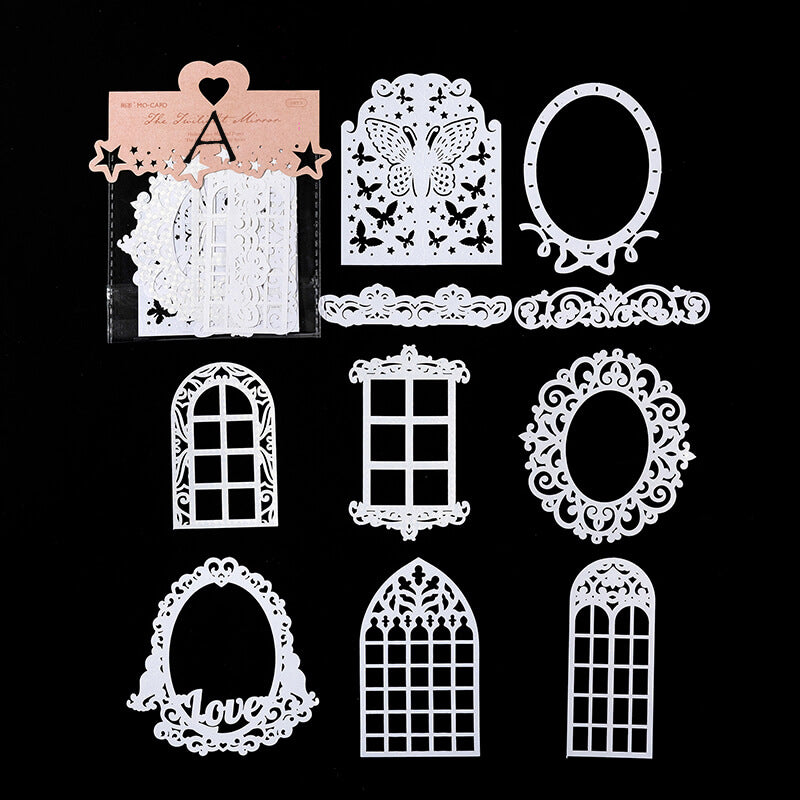 Hollow Lace Scrapbooking Paper | 10 PCS