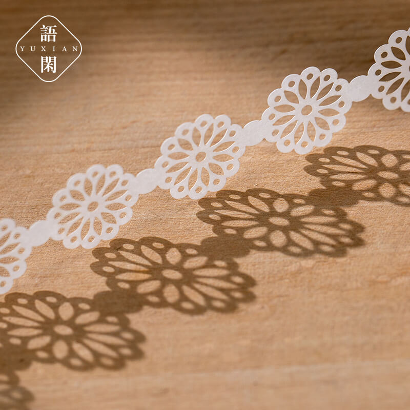 Hollow Lace Waltz Collage Paper | 16 PCS