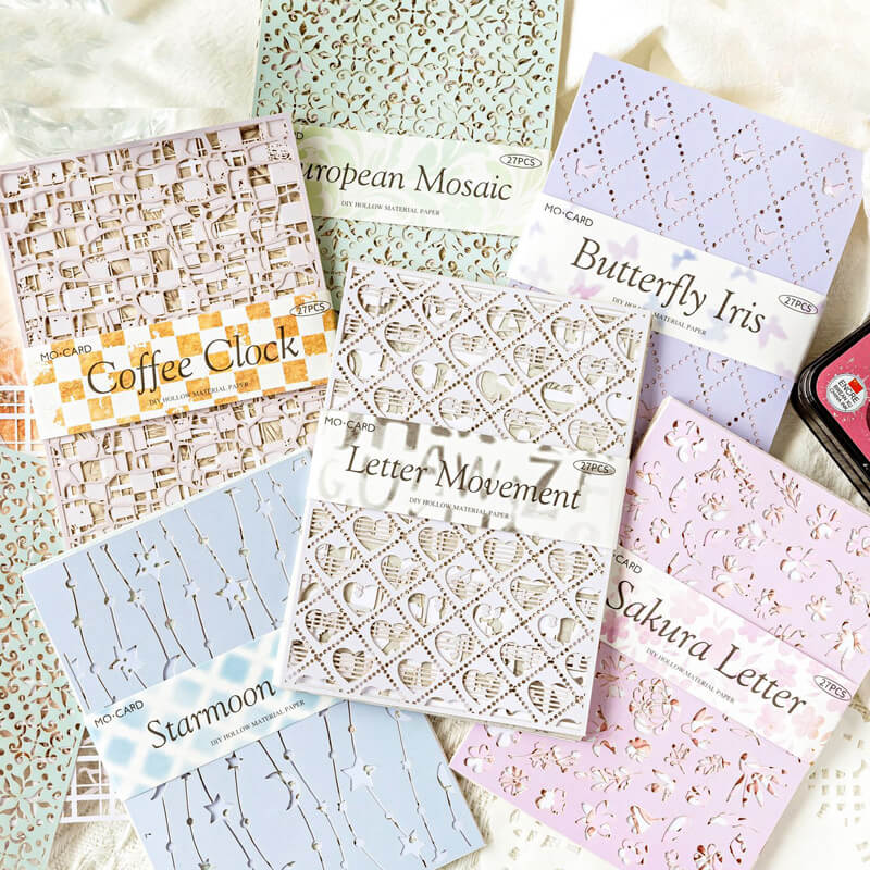 Hollow Scrapbooking Paper | 27 PCS