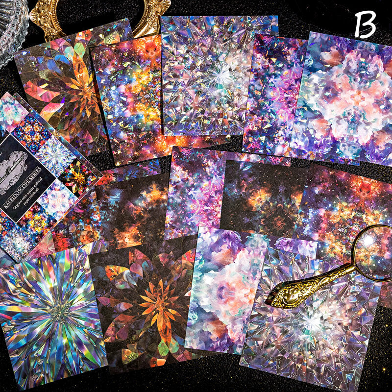 Kaleidoscopic Scrapbook Papers | 15 PCS