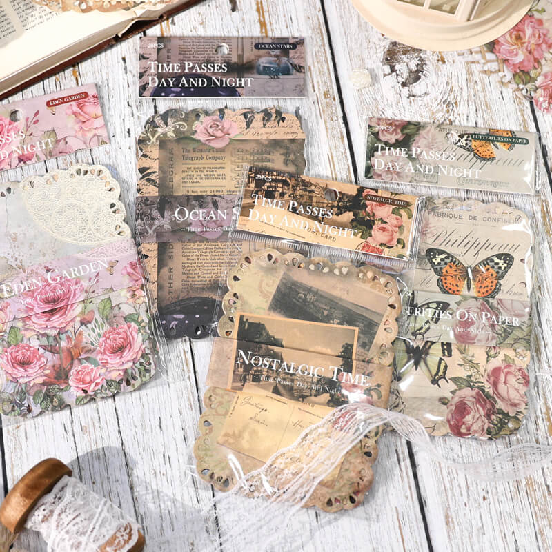 Lace Edge Scrapbooking Paper | 20 PCS