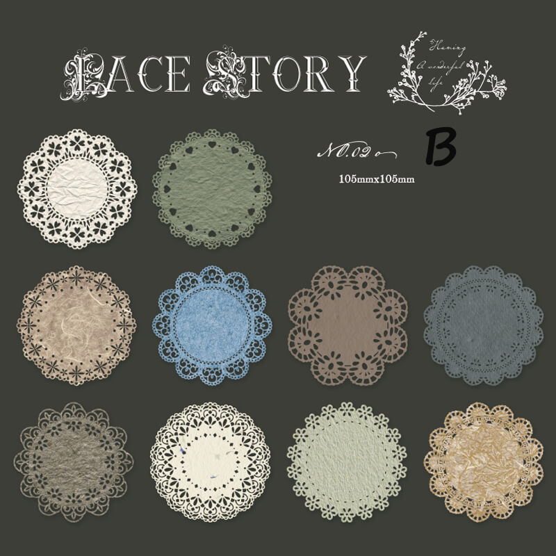 Lace Hollow Stickers | 10 PCS