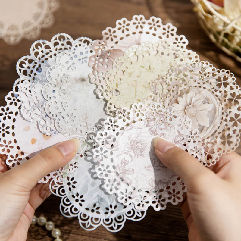 Lace Hollow Stickers | 10 PCS