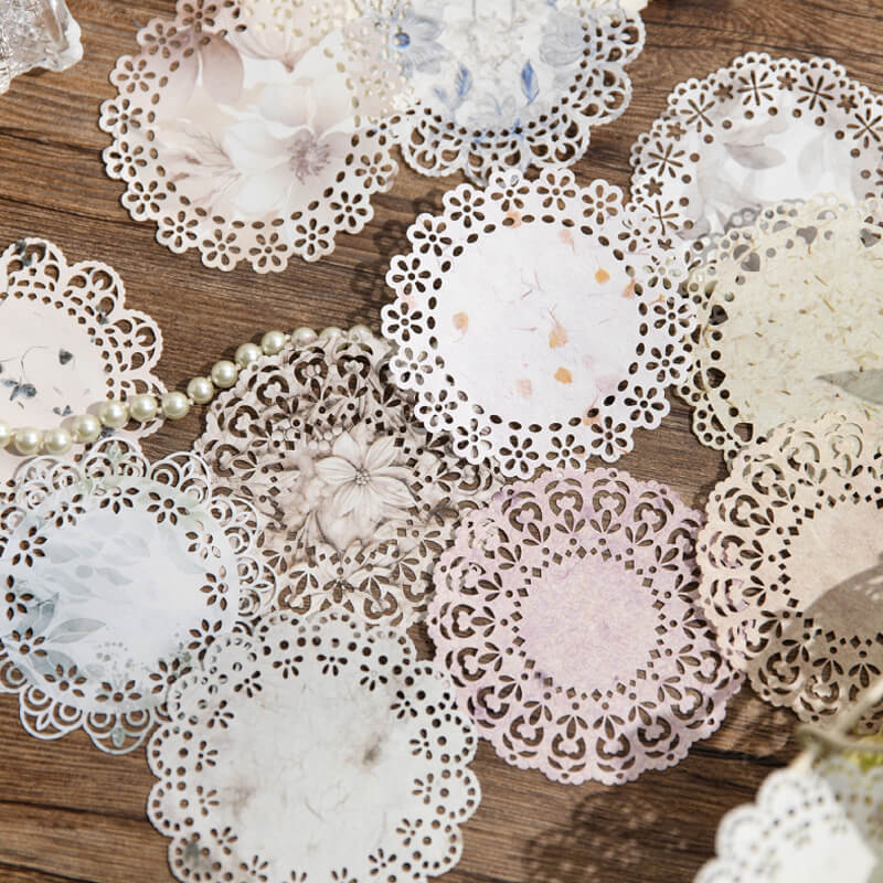 Lace Hollow Stickers | 10 PCS