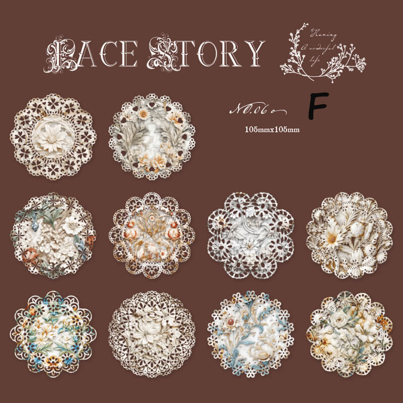 Lace Hollow Stickers | 10 PCS